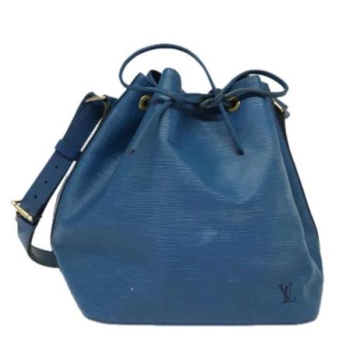 Louis Vuitton Vintage Pre-owned Laeder axelremsvskor Blue, Dam