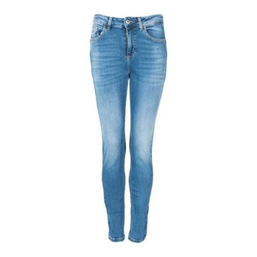 Liu Jo Slim Fit High Waist Jeans Blue, Dam