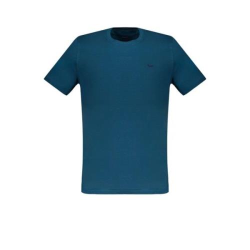 Harmont & Blaine Blå Bomull Broderad Logotyp T-shirt Blue, Herr