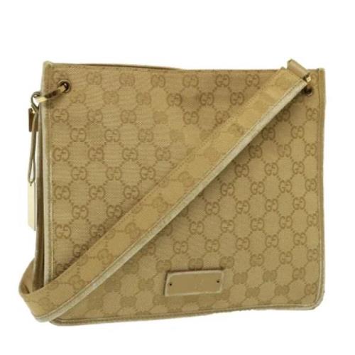 Gucci Vintage Pre-owned Canvas gucci-vskor Beige, Dam