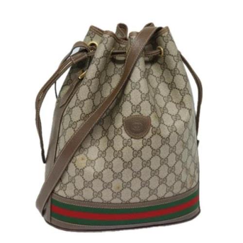 Gucci Vintage Pre-owned Laeder gucci-vskor Beige, Dam