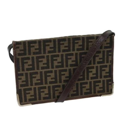 Fendi Vintage Pre-owned Canvas fendi-vskor Brown, Dam