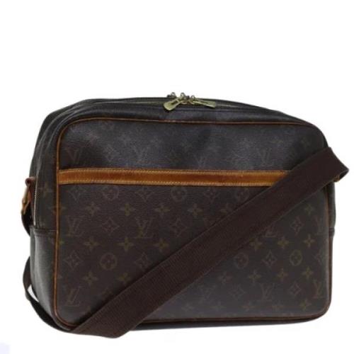 Louis Vuitton Vintage Pre-owned Canvas axelremsvskor Brown, Dam