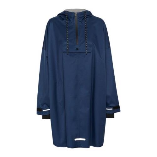 Cream Oversized Anorak Dress Blues Blue, Dam