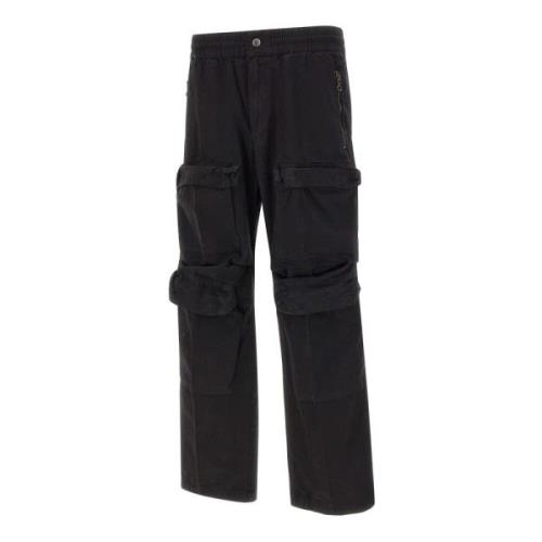 Diesel Straight Trousers Black, Herr