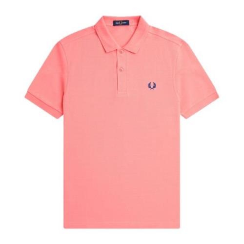 Fred Perry Slim Fit Plain Polo  Heat Pink, Herr