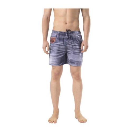 Just Cavalli Strandkläder - Badkläder - Tryckta Bermuda Shorts Blue, H...