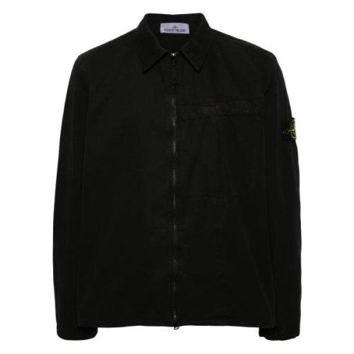 Stone Island Svart Avslappnad Kläder för Män Black, Herr