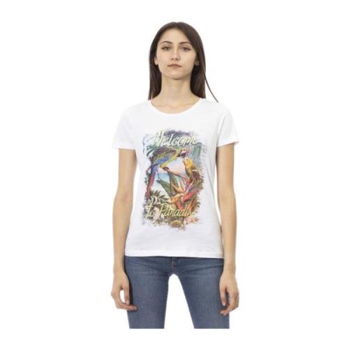 Trussardi Kortärmad Rund Hals T-shirt White, Dam