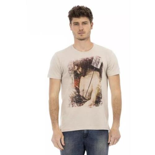 Trussardi Beige T-shirt i bomullsblandning fr mn Beige, Herr