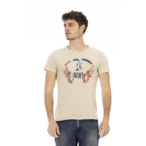 Trussardi Action T-shirt Kortärmad Rund Hals Beige, Herr