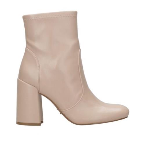 Steve Madden Naturliga Locole Ankelstövlar Beige, Dam