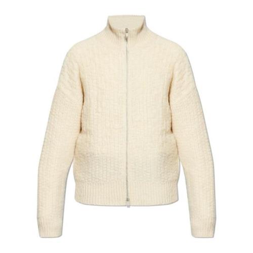 Jil Sander Cardigan med ståkrage Beige, Herr