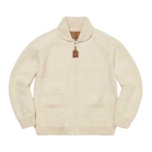 Supreme Begränsad upplaga Cowichan Sweater Natural Beige, Herr