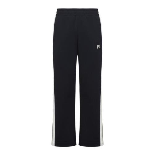 Palm Angels Svarta Track Pants med Sidestripes Black, Herr