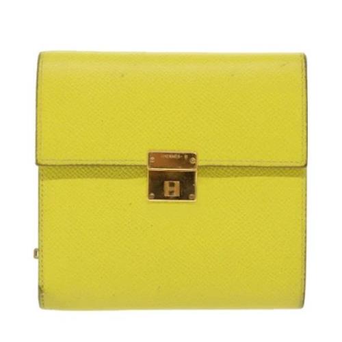 Hermès Vintage Pre-owned Laeder plnbcker Yellow, Dam