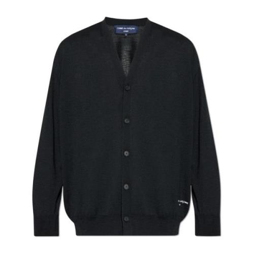 Comme des Garçons Cardigan med logotyp Black, Herr