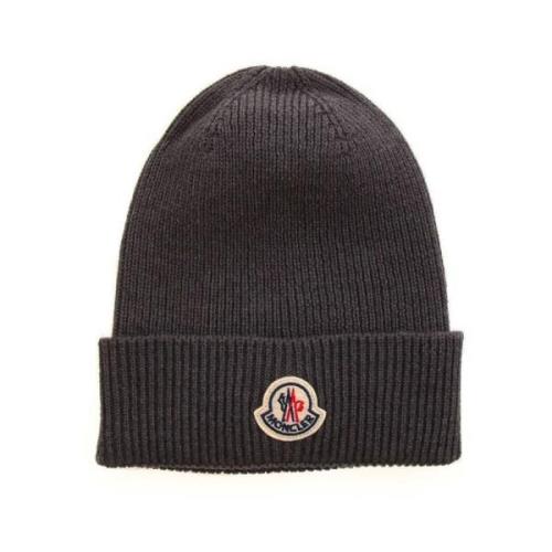 Moncler Stickad Beanie Mössa Gray, Herr