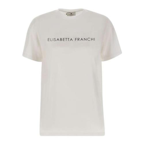 Elisabetta Franchi Vita T-shirts och Polos White, Dam