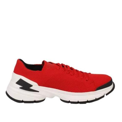 Neil Barrett Sneakers Red, Herr