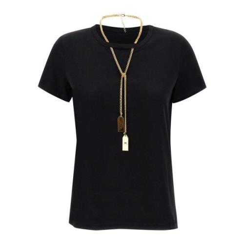 Elisabetta Franchi Svarta T-shirts och Polos Black, Dam