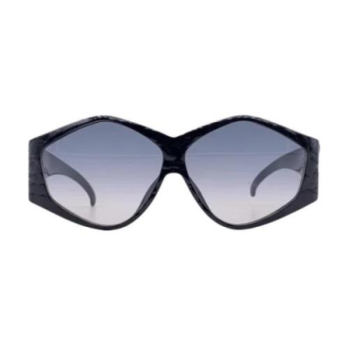 Dior Vintage Pre-owned Plast solglasgon Black, Dam