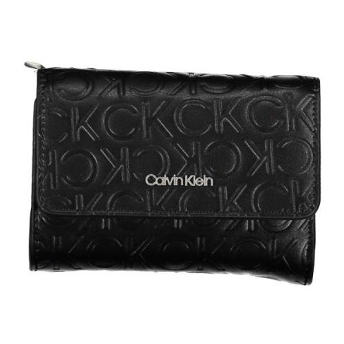 Calvin Klein Damplånbok Svart Rfid Dragkedja Black, Dam