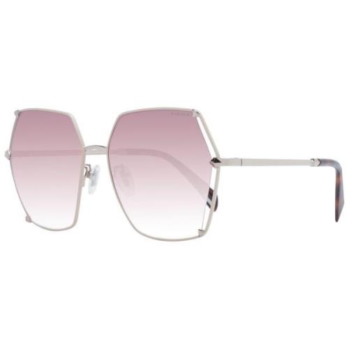 Police Rosa Fyrkantiga Solglasögon Gradient Brun Pink, Unisex