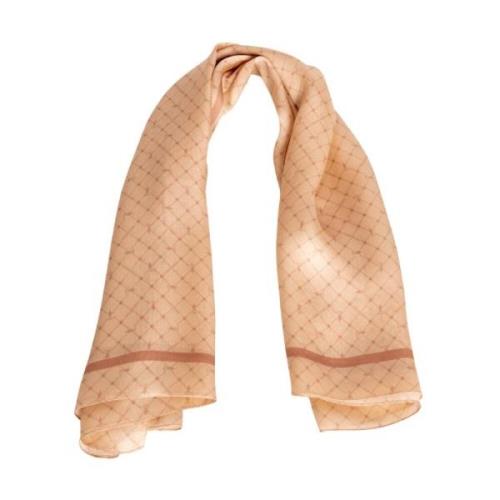 Trussardi Sidenscarf med 70-tals All-over Print Pink, Dam