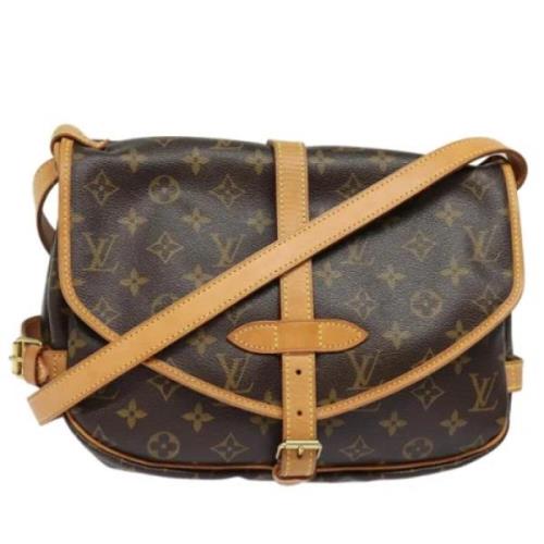 Louis Vuitton Vintage Pre-owned Canvas louis-vuitton-vskor Brown, Dam