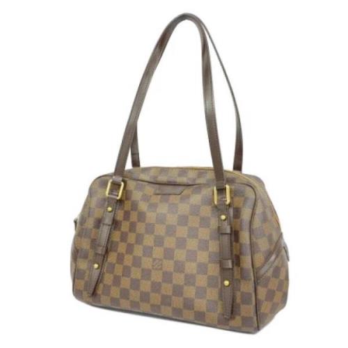 Louis Vuitton Vintage Pre-owned Tyg louis-vuitton-vskor Brown, Dam