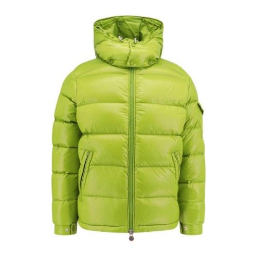 Moncler Quiltad jacka med avtagbar huva Green, Herr