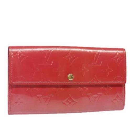 Louis Vuitton Vintage Pre-owned Laeder plnbcker Red, Dam