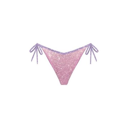 MC2 Saint Barth Lurex Slip Bikini för kvinnor Pink, Dam