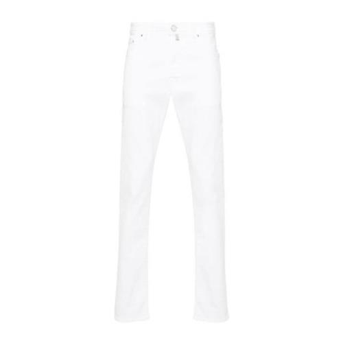 Jacob Cohën Slim Fit Vit Denim Jeans Blue, Herr