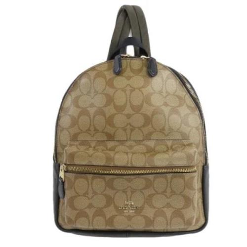 Coach Pre-owned Pre-owned Plast ryggsckar Brown, Dam