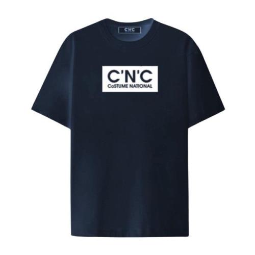 Costume National Herr Regular T-shirt Blue, Herr