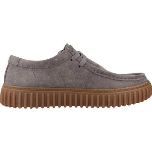 Clarks Klassiska Snörskor Torhill Lo Gray, Herr