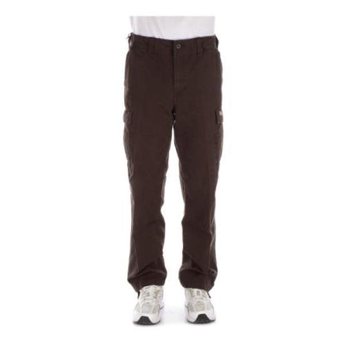 Dickies Logo Bakbyxor med Fickor Brown, Herr