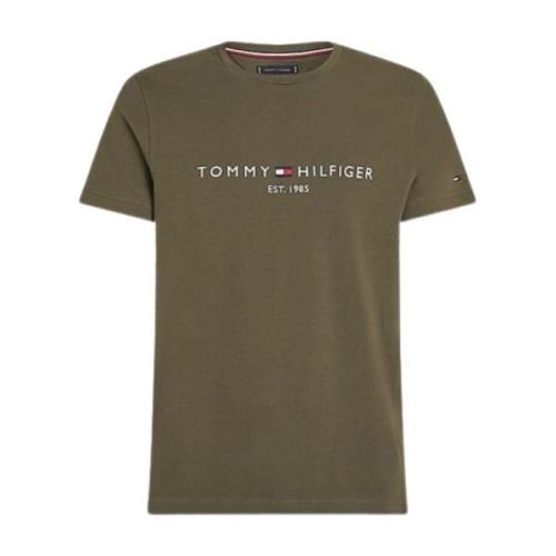 Tommy Hilfiger Herr Logo T-shirt Green, Herr