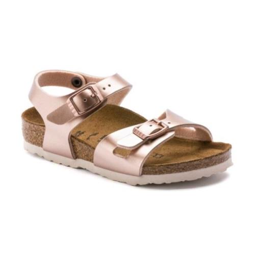 Birkenstock Metall-Koppar Sandaler Pink, Dam