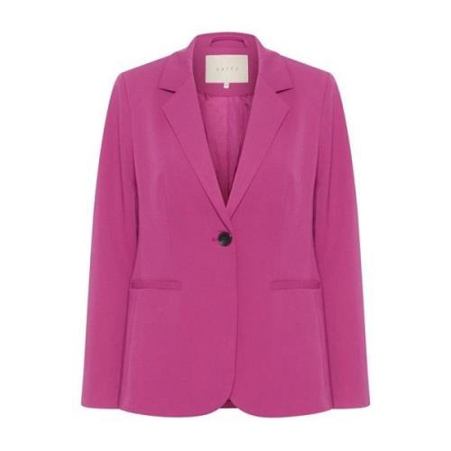 Kaffe Festival Fuchsia Blazer Jacka Pink, Dam