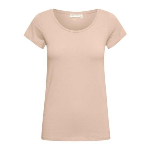 InWear Enkel Rund Hals T-shirt Sphinx Beige, Dam