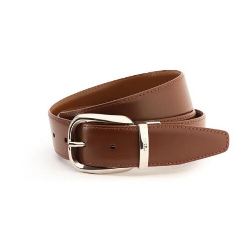 Testoni Reversible Sport Napa Calf Bälte Brown, Unisex