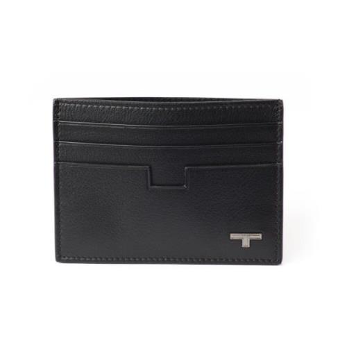 Testoni Mini Grained Calf Korthållare Black, Unisex