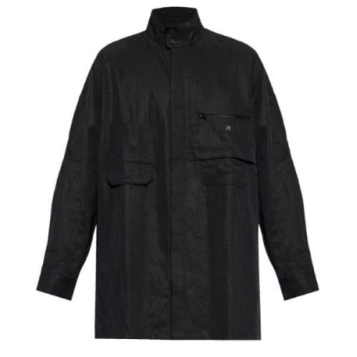 Y-3 Svart Overshirt Stilren Minimalistisk Mode Black, Herr