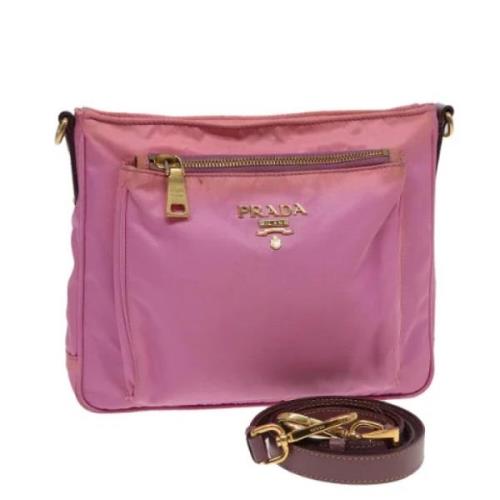 Prada Vintage Pre-owned Nylon prada-vskor Pink, Dam