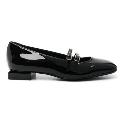 AGL Mary Jane Ballerina Skor Black, Dam