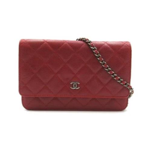 Chanel Vintage Pre-owned Laeder chanel-vskor Red, Dam