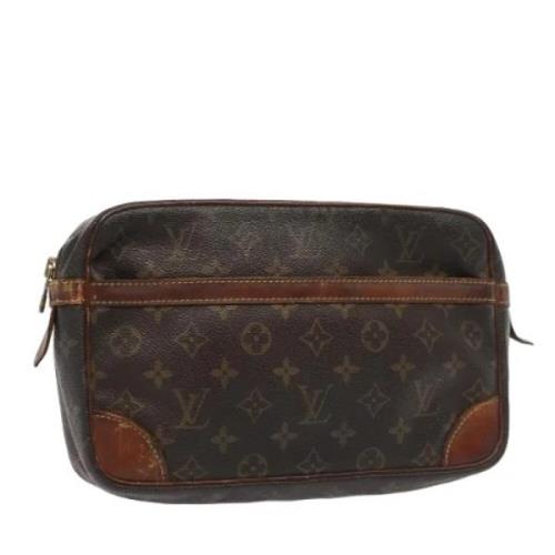 Louis Vuitton Vintage Pre-owned Canvas kuvertvskor Brown, Dam